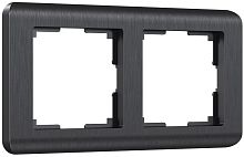 Рамка универсальная Werkel Stream 2-м. графит картинка